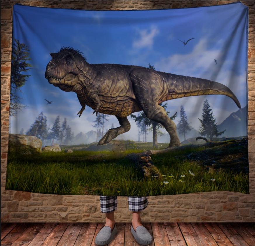 Плед с 3D принтом Динозавр 150х200 см (epi_1643)