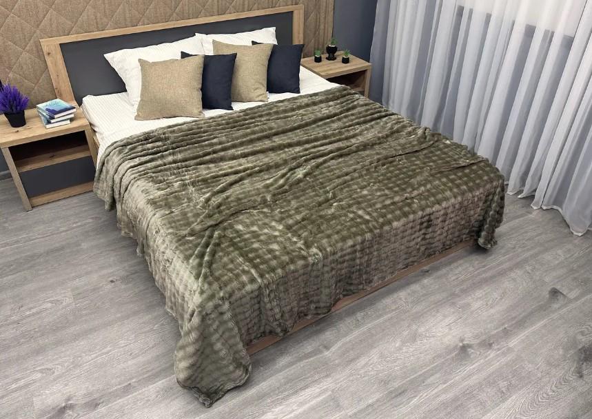 Покрывало на диван/кровать Soft Night 200х230 см Хаки (87-131)