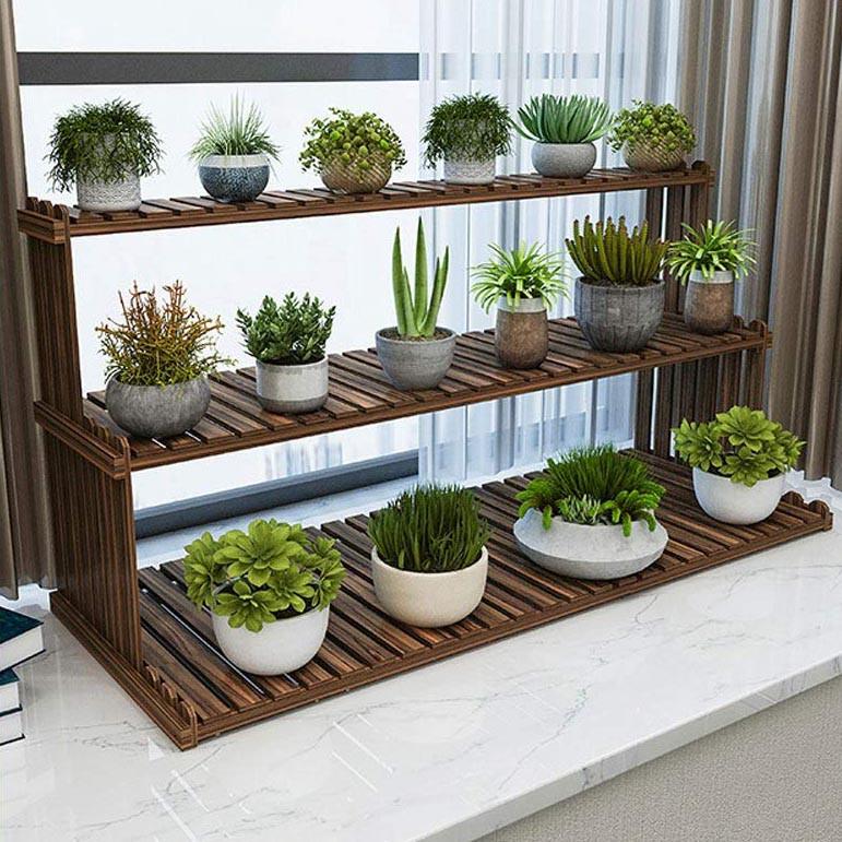 Подставка для цветов из дерева Санабриа 120 см Капучино (ЦВП-204809)