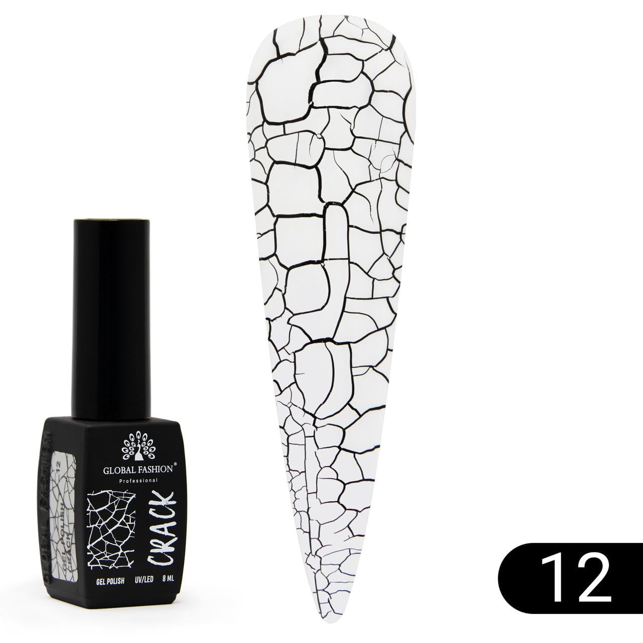 Гель-лак Global Fashion Crack № 12 8 мл