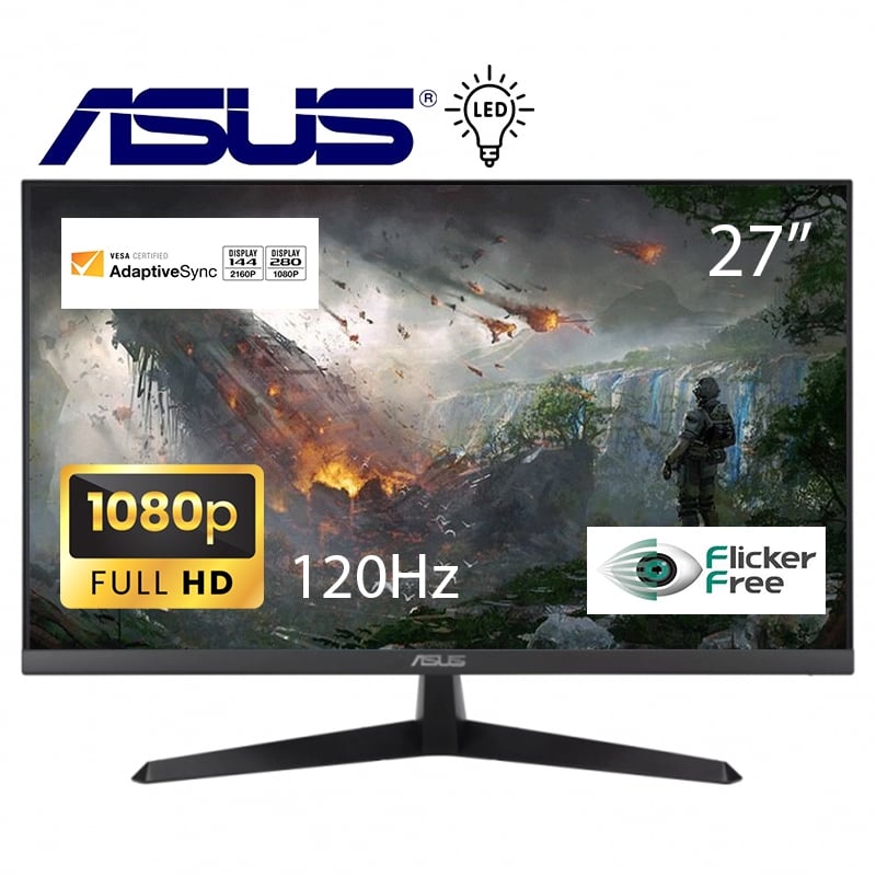 Монитор Asus VY279HGR безрамочный IPS 1920x1080 Full HD 27" (26202748) - фото 2 Монитор Asus VY279HGR безрамочный IPS 1920x1080 Full HD 27" (26202748) - фото 2