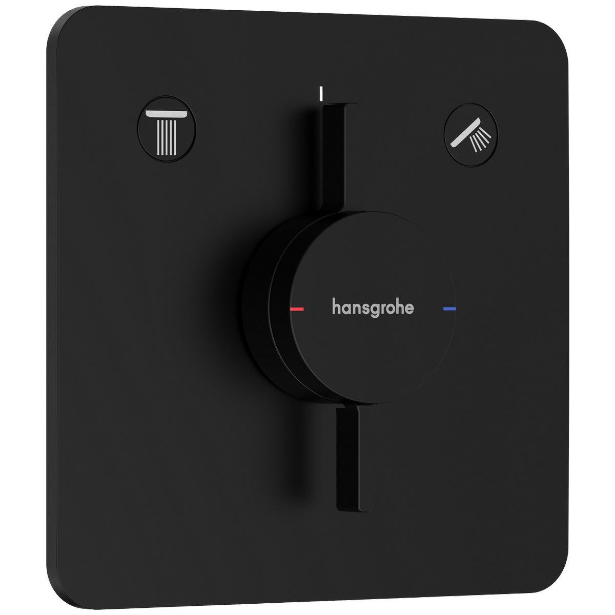 Наружная часть смесителя Hansgrohe DuoTurn Q 75414670 с переключателем Черный (195858)