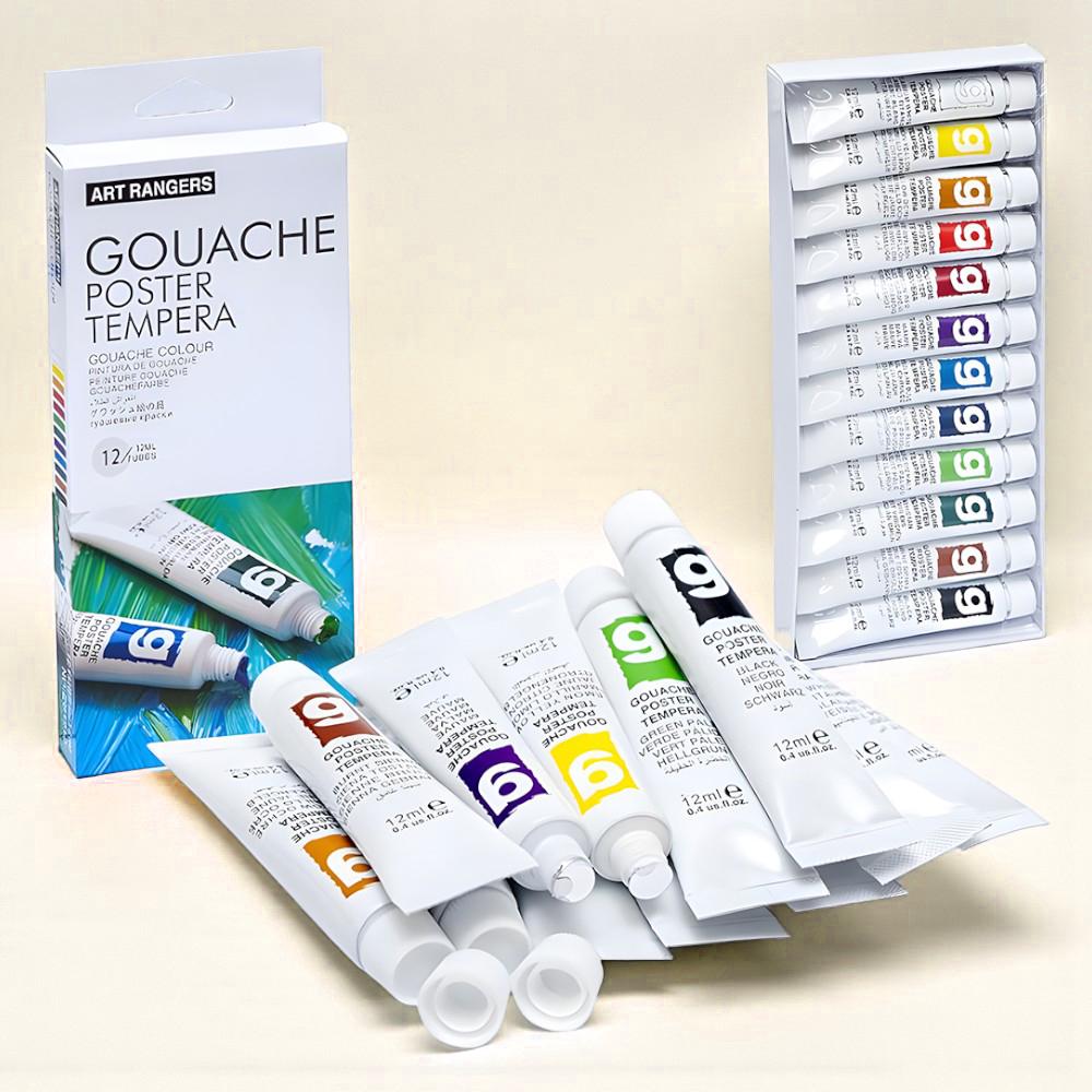 Гуашевая краска художественная тюбики в коробке 12 цветов по 12 мл (37-106234) - фото 3 Гуашевая краска художественная тюбики в коробке 12 цветов по 12 мл (37-106234) - фото 3