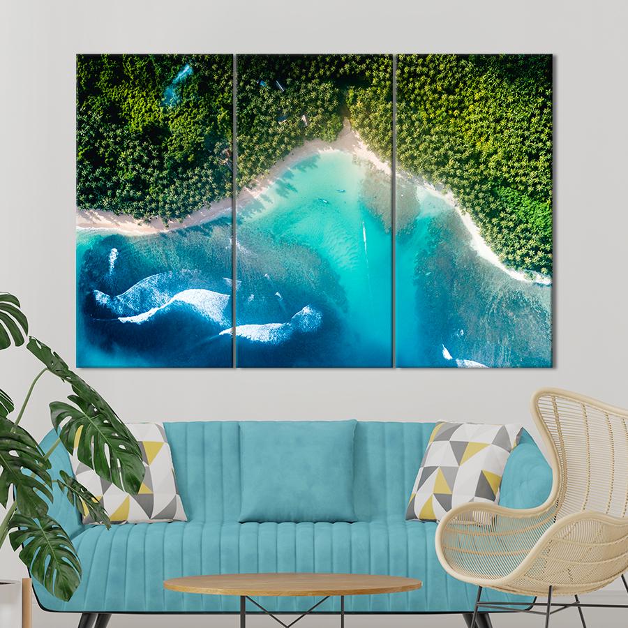 Картина природа Берег тропического моря 156x100 см (A1102-3)
