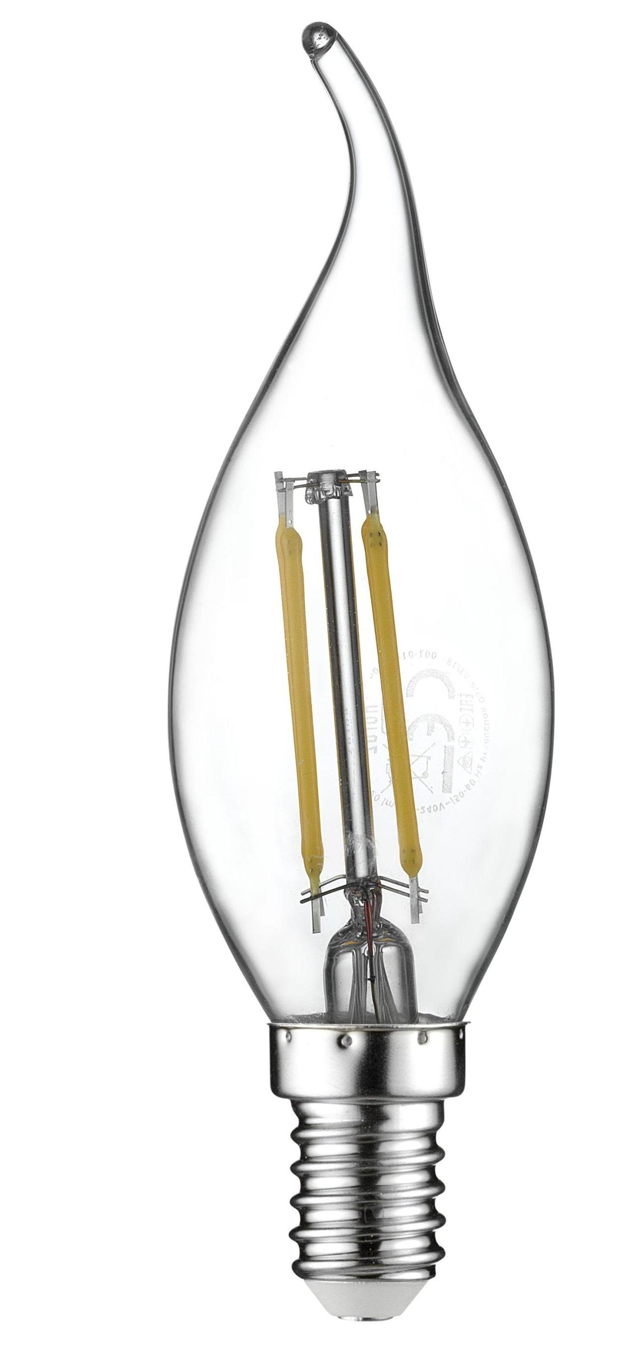 Лампа светодиодная HOROZ ELECTRIC Filament Flame-4 4W E14 4200K