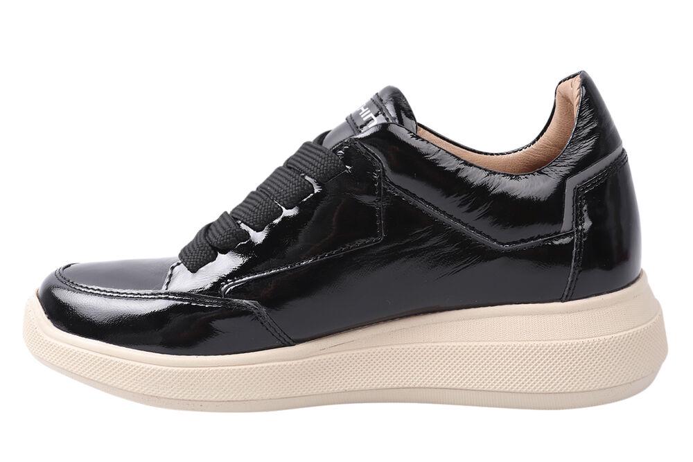 Кросівки жіночі Carlo Pachini зі шкіри на платформі на шнурівці р. 36 Чорний (85-21DTC) - фото 2 Кросівки жіночі Carlo Pachini зі шкіри на платформі на шнурівці р. 36 Чорний (85-21DTC) - фото 2