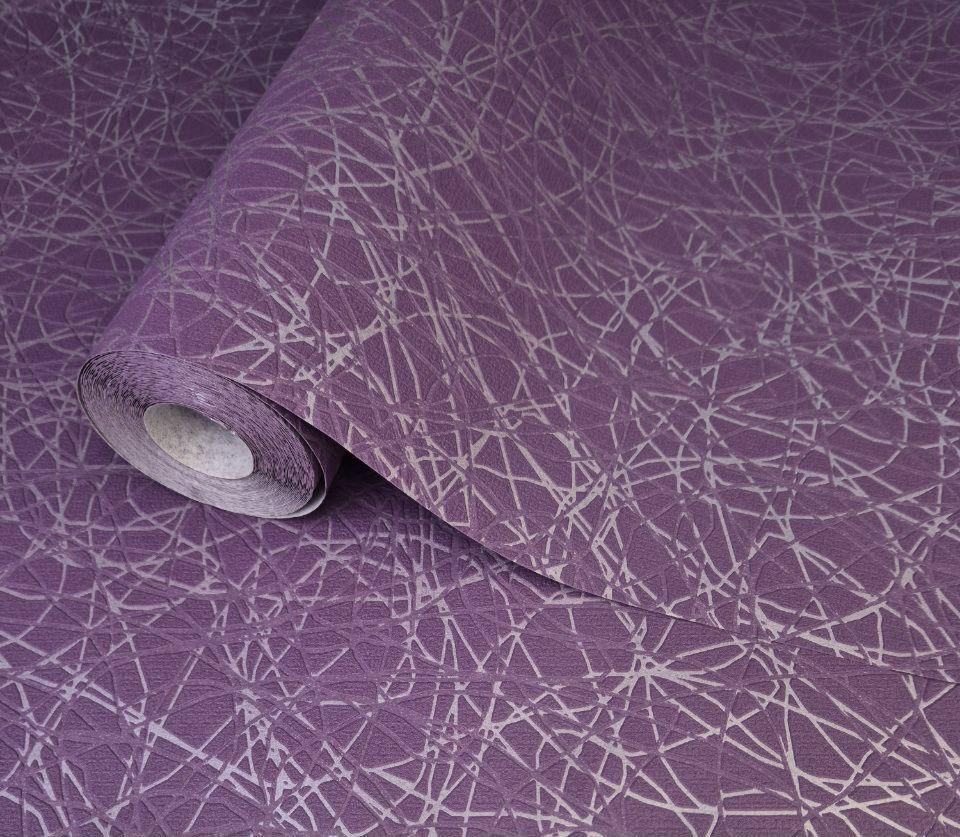 Обои виниловые Marburg на флизелиновой основе 10,05x0,53 м Фиолетовый (52132)