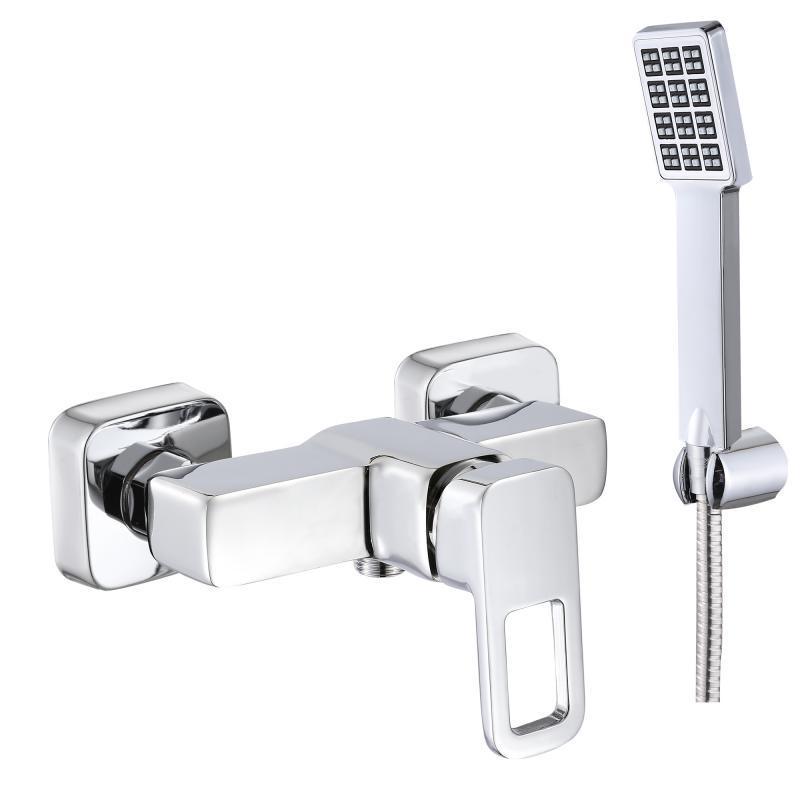 Змішувач для душу Lidz Wawel 010 з душовим гарнітуром k40 LDWAW010CRM45390 Chrome