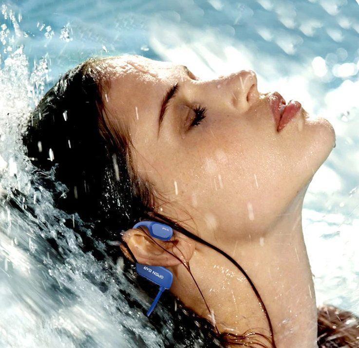 Навушники кісткові Paramita IP68 X2 32 ГБ водонепроникні Синій (26389570) - фото 5