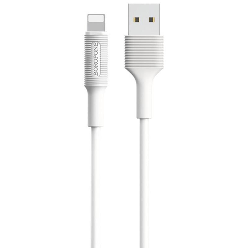 Дата кабель Borofone BX1 EzSync USB to Lightning 1 м White Дата кабель Borofone BX1 EzSync USB to Lightning 1 м White