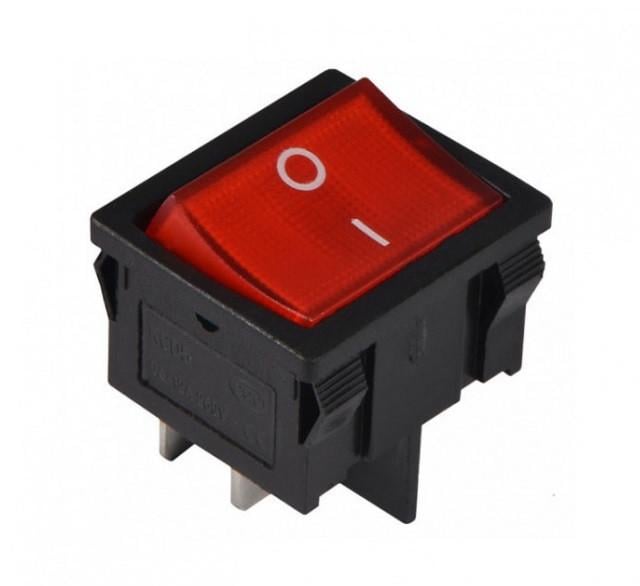 Переключатель с подсветкой TechnoSystems KCD1-6-201N R/B 220V Red (5500732)