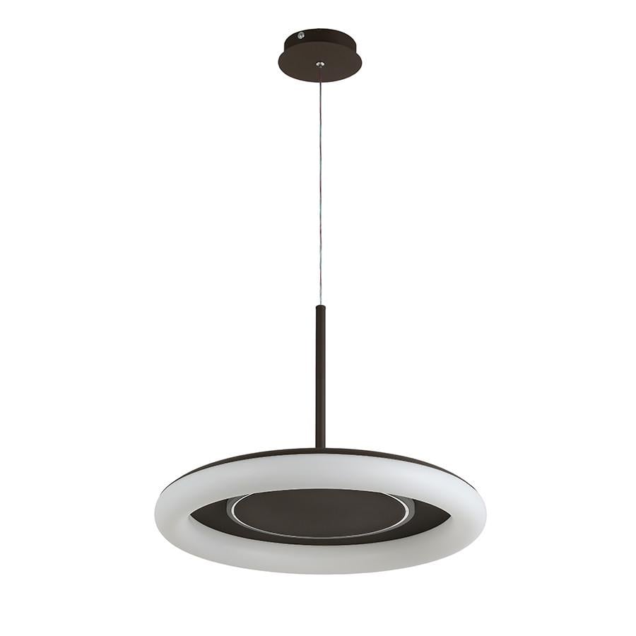 Люстра подвесная светодиодная Levistella 797MD6006 500 CF Лофт с круглым плафоном и пультом Кофейный (2691309167)