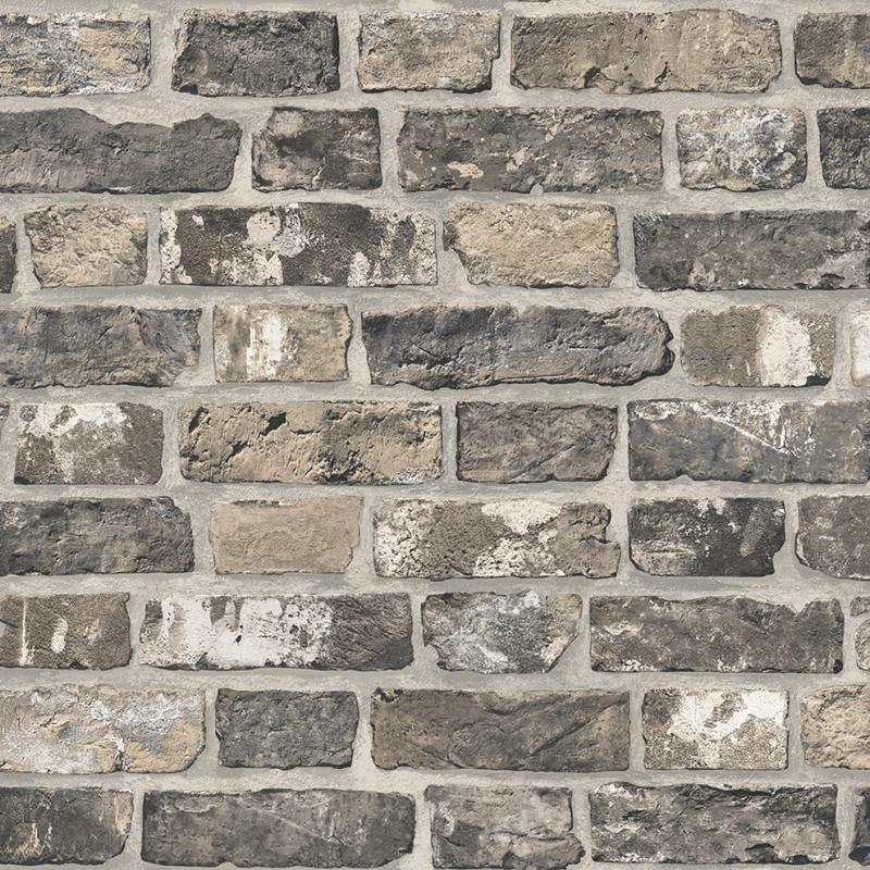 Флизелиновые обои винил горячего тиснения AdaWall Roka 23104-3 Темно-серый (1,06х10,05м)