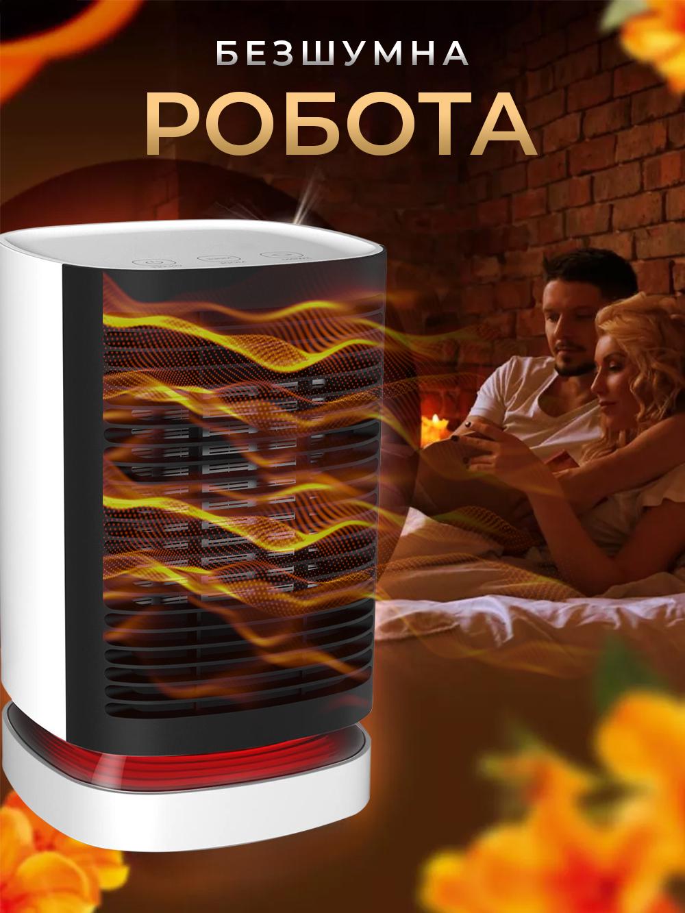 Тепловентилятор Andowl с технологией нагрева PTC Q-NF002Х1 950 W Белый (c2990165) - фото 4