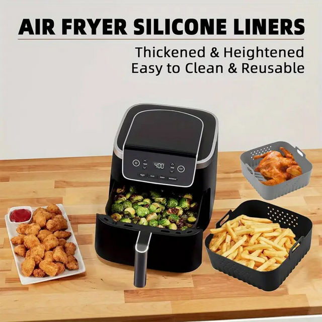 Форма силиконовая для аэрогриля мультипечи ребриста 20,5 см Серый (REN-22SE) - фото 7