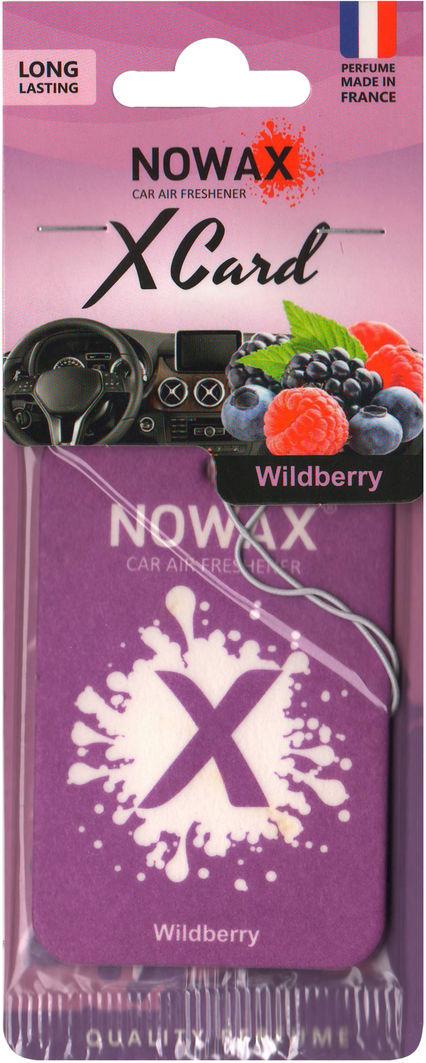 Ароматизатор для авто Nowax X Card Wildberry на зеркало сухой (0304315)