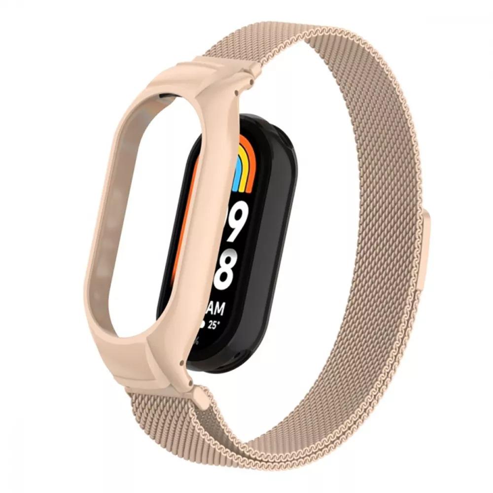Ремешок Milanese Loop для фитнес-браслета PRC Mi Band 5/6 Sand Gold (13925797)