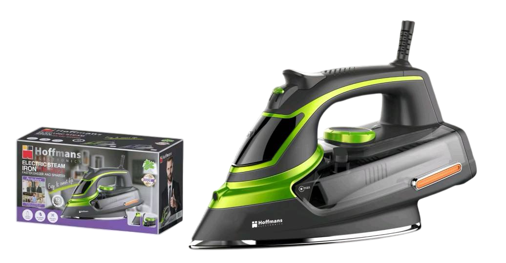 Электрический утюг для одежды паровой с керамическим покрытием 3000 Вт Электрический утюг для одежды паровой с керамическим покрытием 3000 Вт