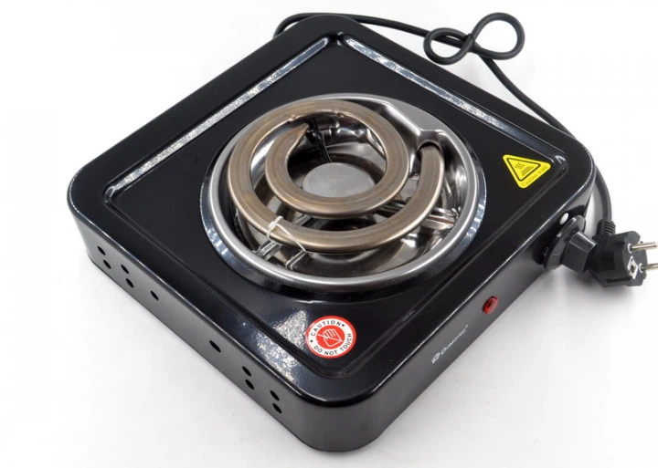 Плита спиральная Domotec MS-5531 1000 Вт Черный (GR-06019)