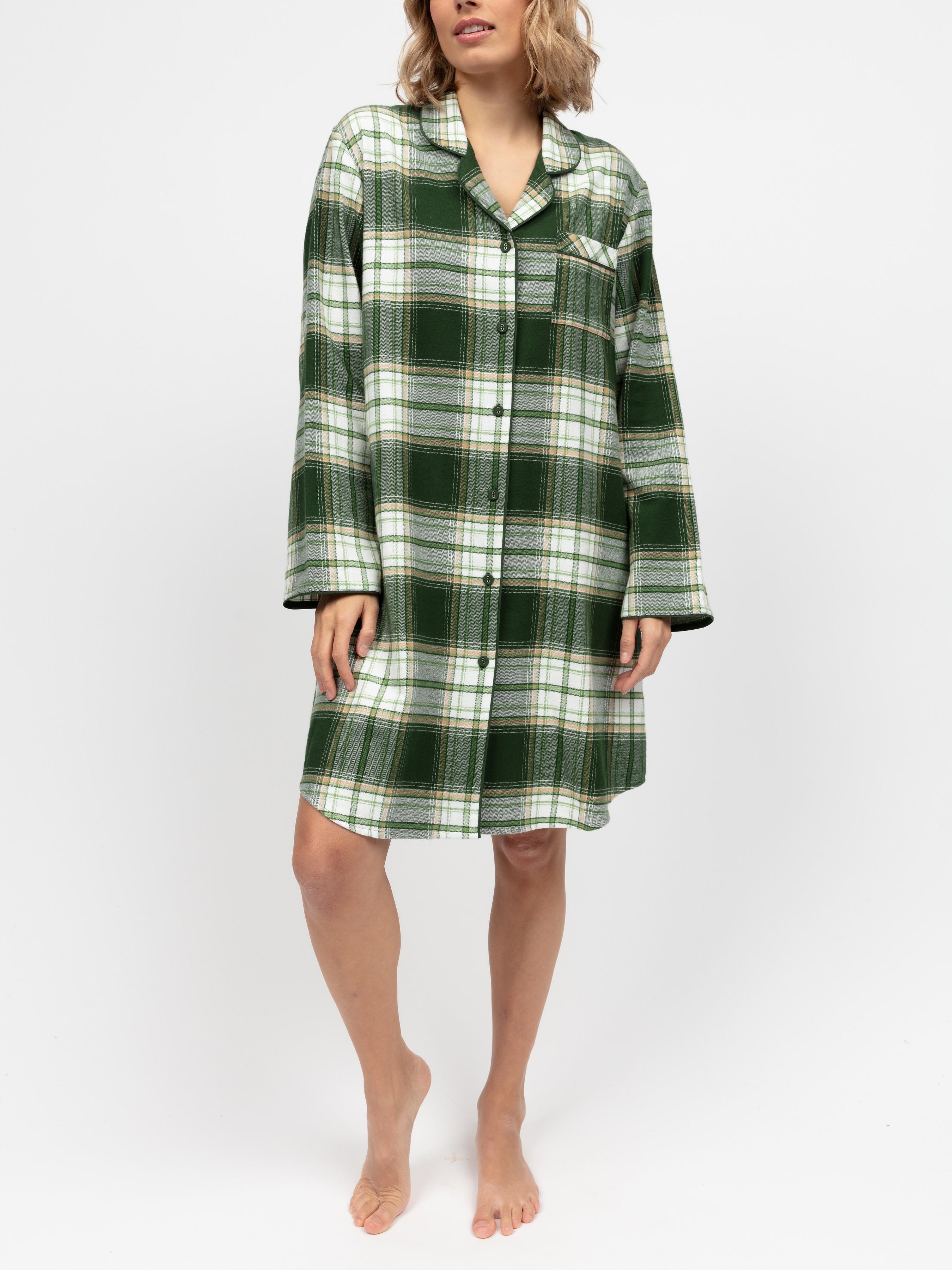 Ночная рубашка CYBERJAMMIES Fern 5128FER в клетку XXL Зеленый (5051877614642)