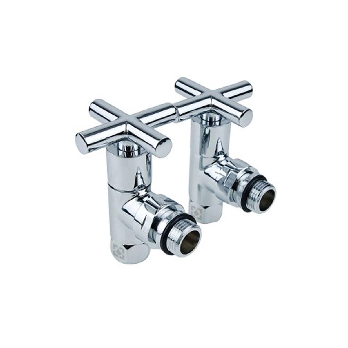 Кран кутовий для рушникосушки Raftec Premium 1/2"х1/2" 2 шт. Chrome (2134807562) - фото 3