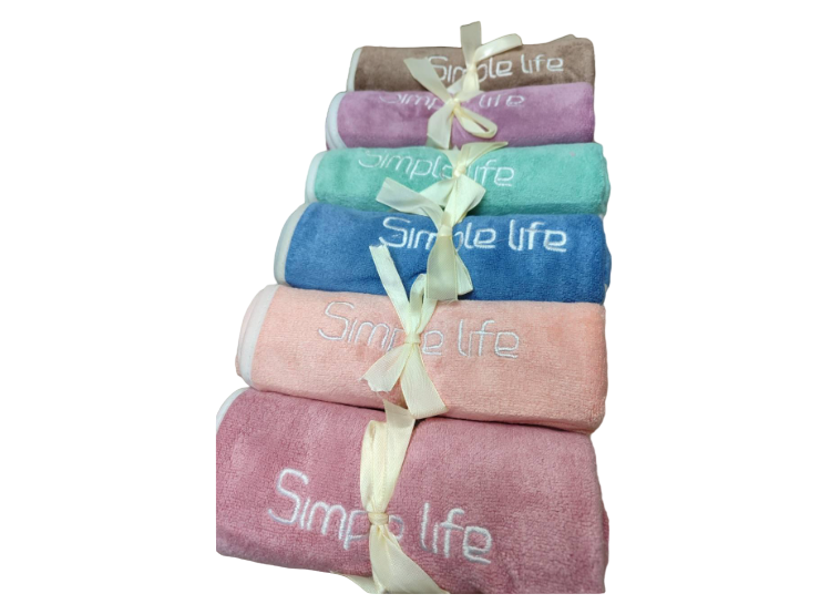 Полотенце кухонное микрофибра Simple life 6 шт.35х70 см (П4К-mur-kuhnya-005-03)