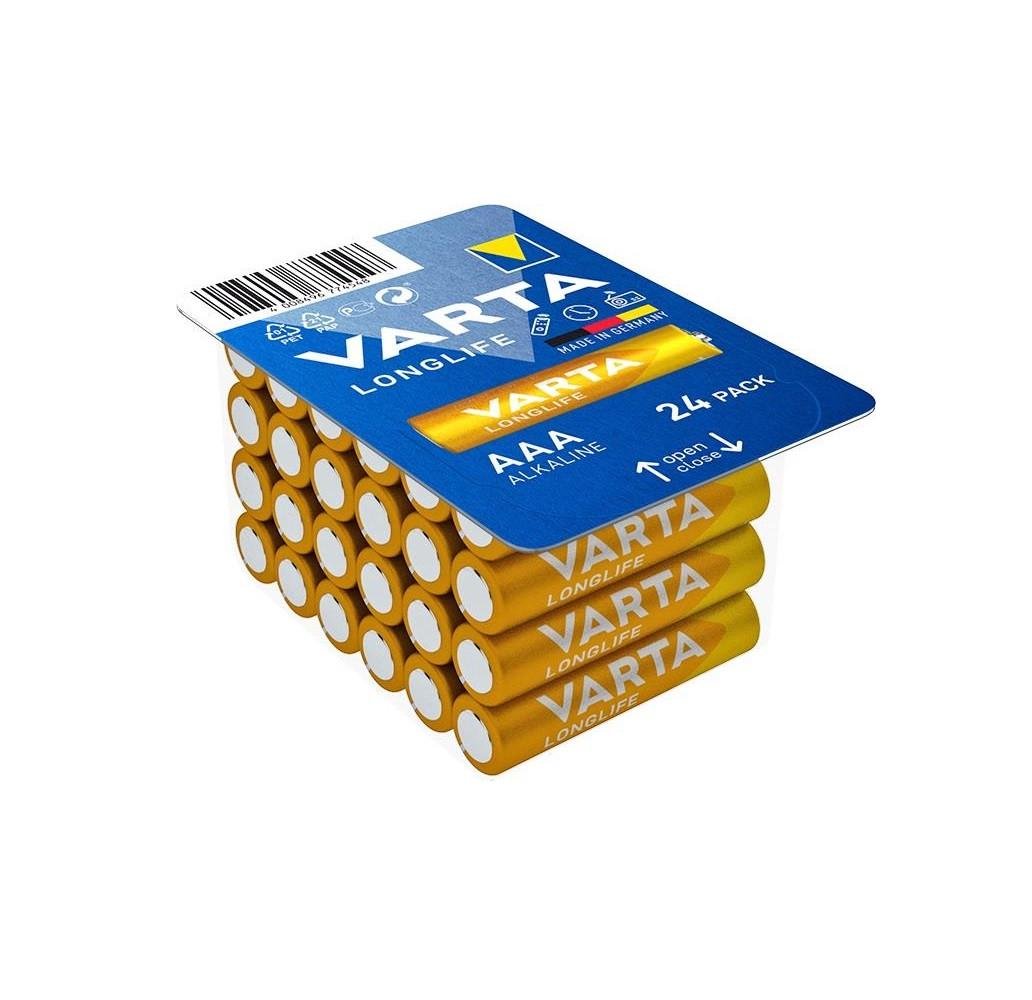Батарейки мізинчикові AAA Varta Longlife лужні 24 шт. (iz17019)
