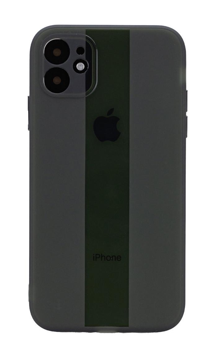 Чохол-накладка TPU Glossy Line Full Camera для iPhone 12 6.1" Чорний (158497)