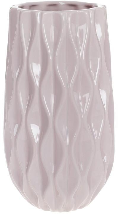 Ваза керамическая Stone Flower Леонор 16x16x30 см Светло-розовый (BD-795-472) Ваза керамическая Stone Flower Леонор 16x16x30 см Светло-розовый (BD-795-472)