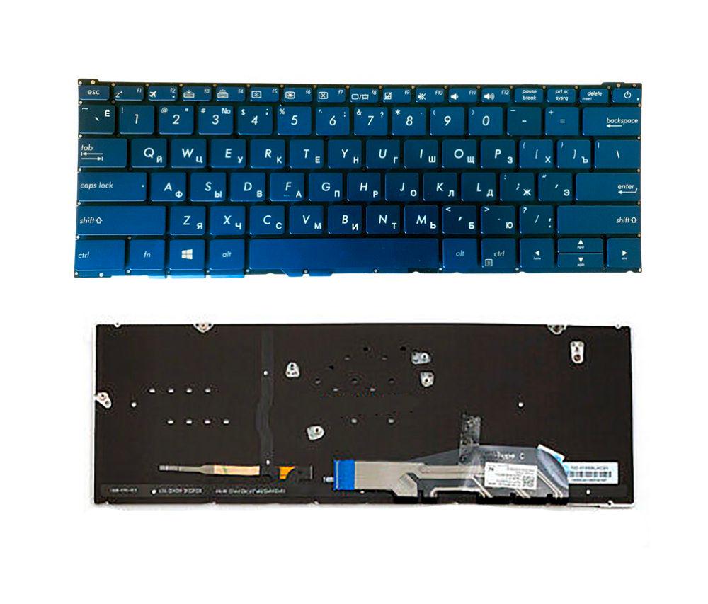 Клавиатура Asus для ноутбуков Zenbook 3 UX390, UX390UA, UX390CA с подсветкой (10007)