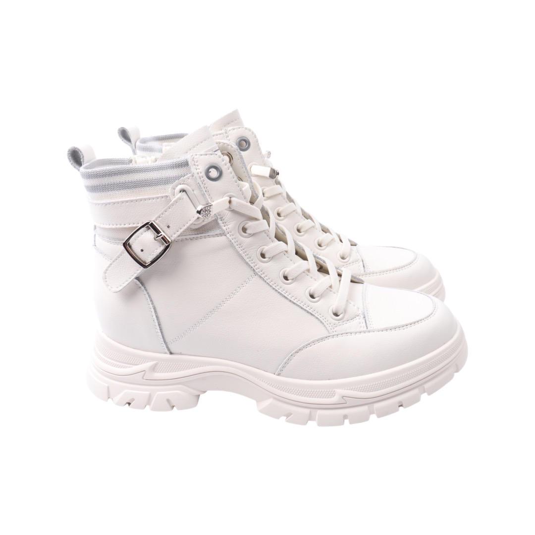 Черевики жіночі Farinni зі шкіри р. 39 Молочний (251-22DHC)