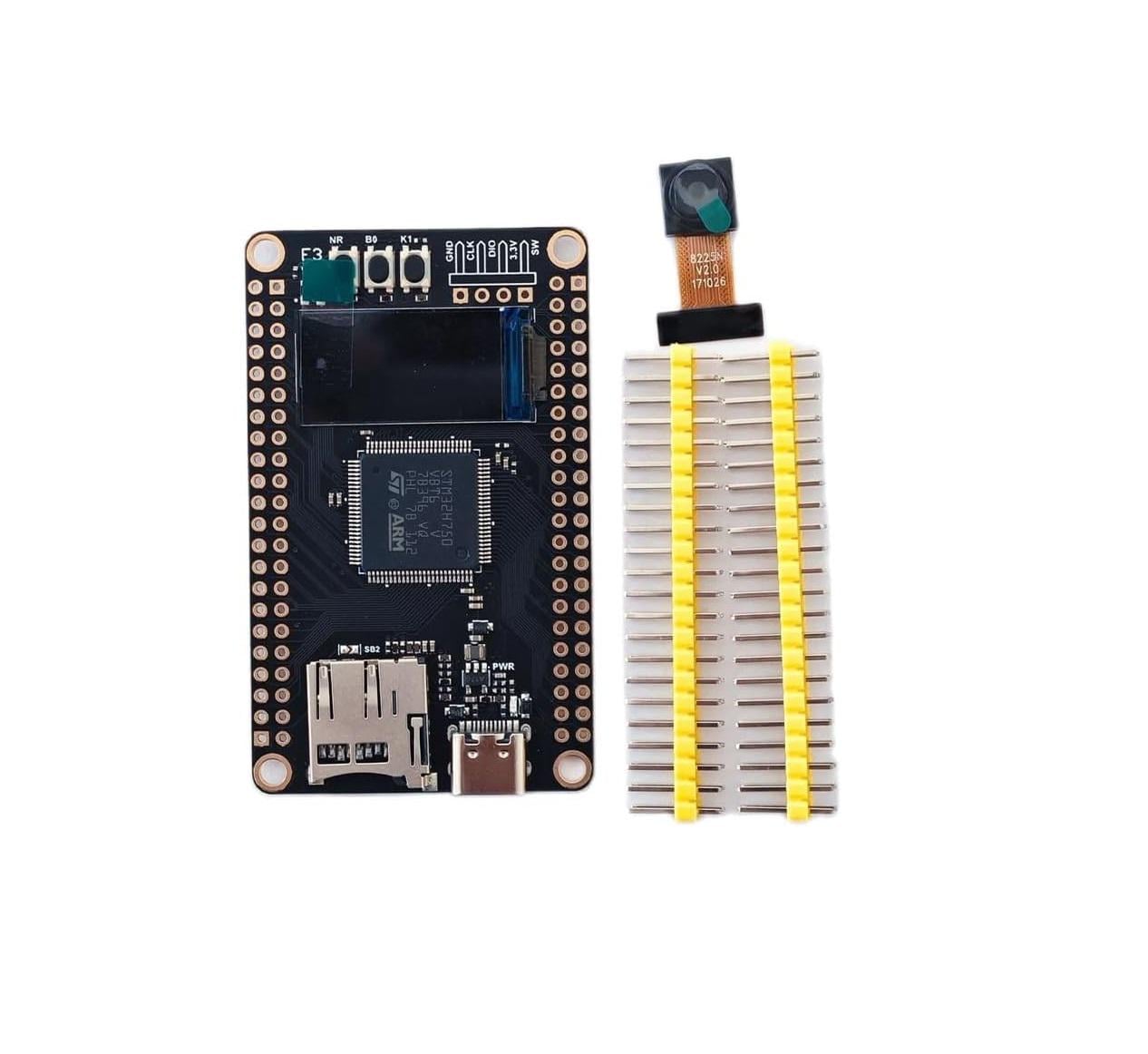 Плата розробки WeAct STM32H750VBT6 з OLED-дисплеєм 0,96" камерою OV2640 для IoT та робототехніки (00-00029018)