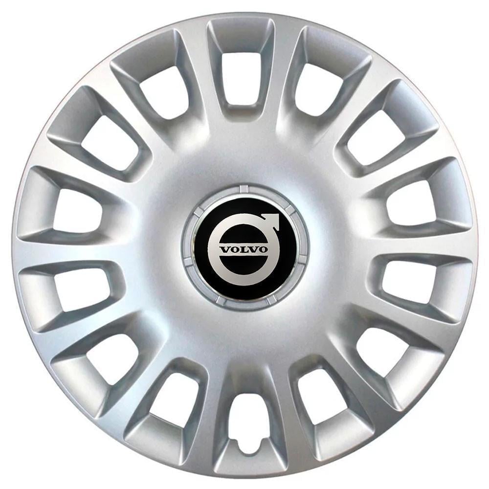 Колпаки SJS 307 с логотипом Volvo R15 4 шт. Серебристый (2654555260)