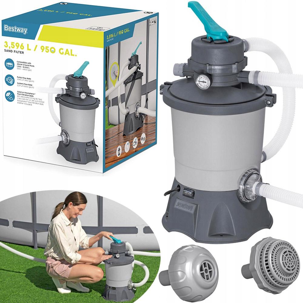 Фильтр-насос для бассейна песочный Bestway 58515 3028 л/ч (26596928) - фото 2
