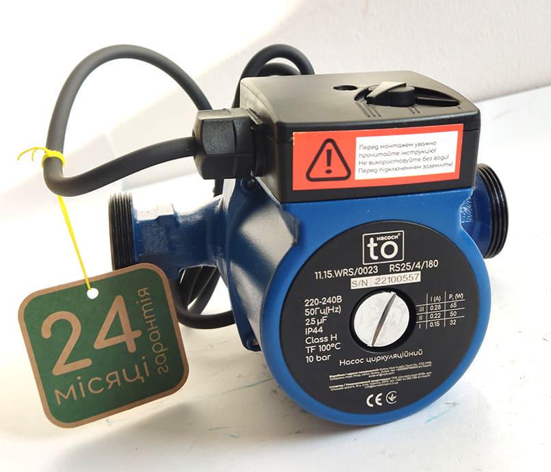 Циркуляційний насос toНАСОСИ 25/4 180 мм (RS-11.15.WRS/0023) - фото 2 Циркуляційний насос toНАСОСИ 25/4 180 мм (RS-11.15.WRS/0023) - фото 2