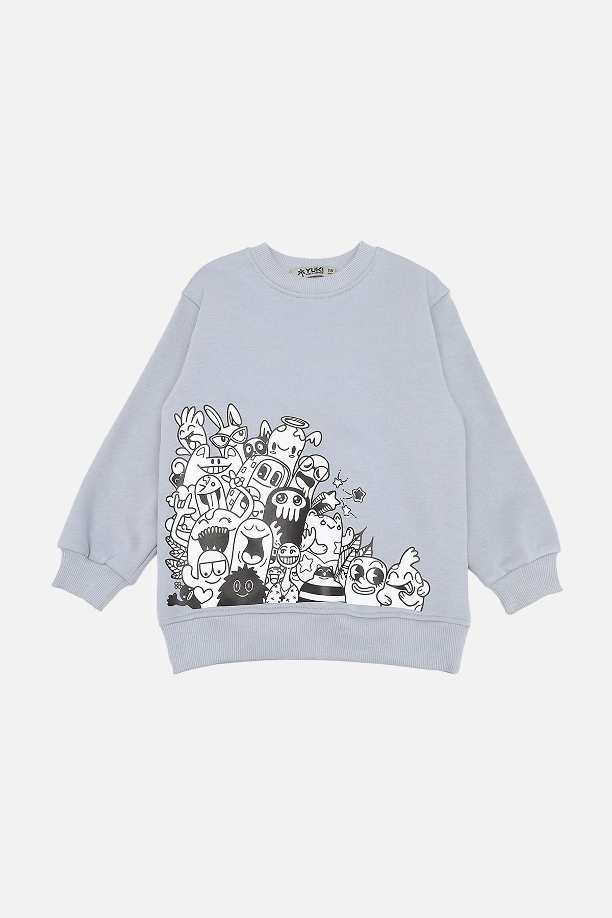 Свитшот для мальчика 116 см Серый (ЦБ-00269719)