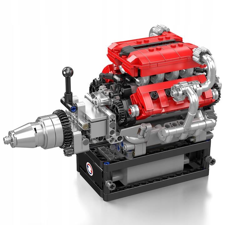 Конструктор Ferrari V8 Mould King Двигатель моторизованный восьмицилиндровый 750 дет. (10204)