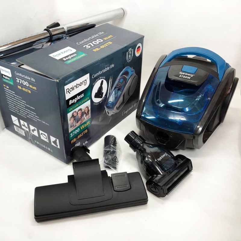 Пилосос Rainberg RB-652 контейнерний 2,5 л 3700W (26202588) - фото 6 Пилосос Rainberg RB-652 контейнерний 2,5 л 3700W (26202588) - фото 6
