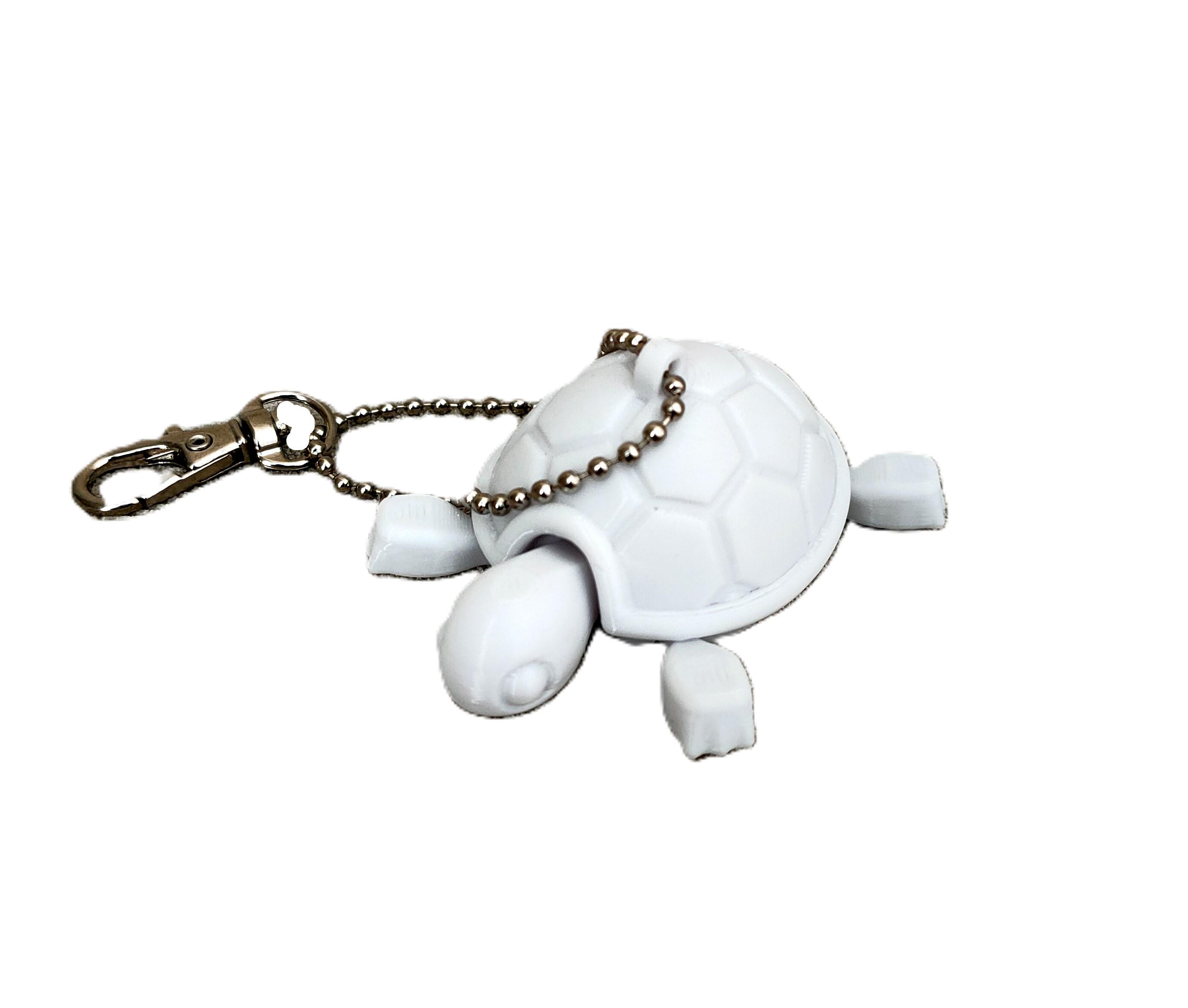 Брелок подвижная Черепаха 47х60х30 мм Белый (CHER-10G-BL)