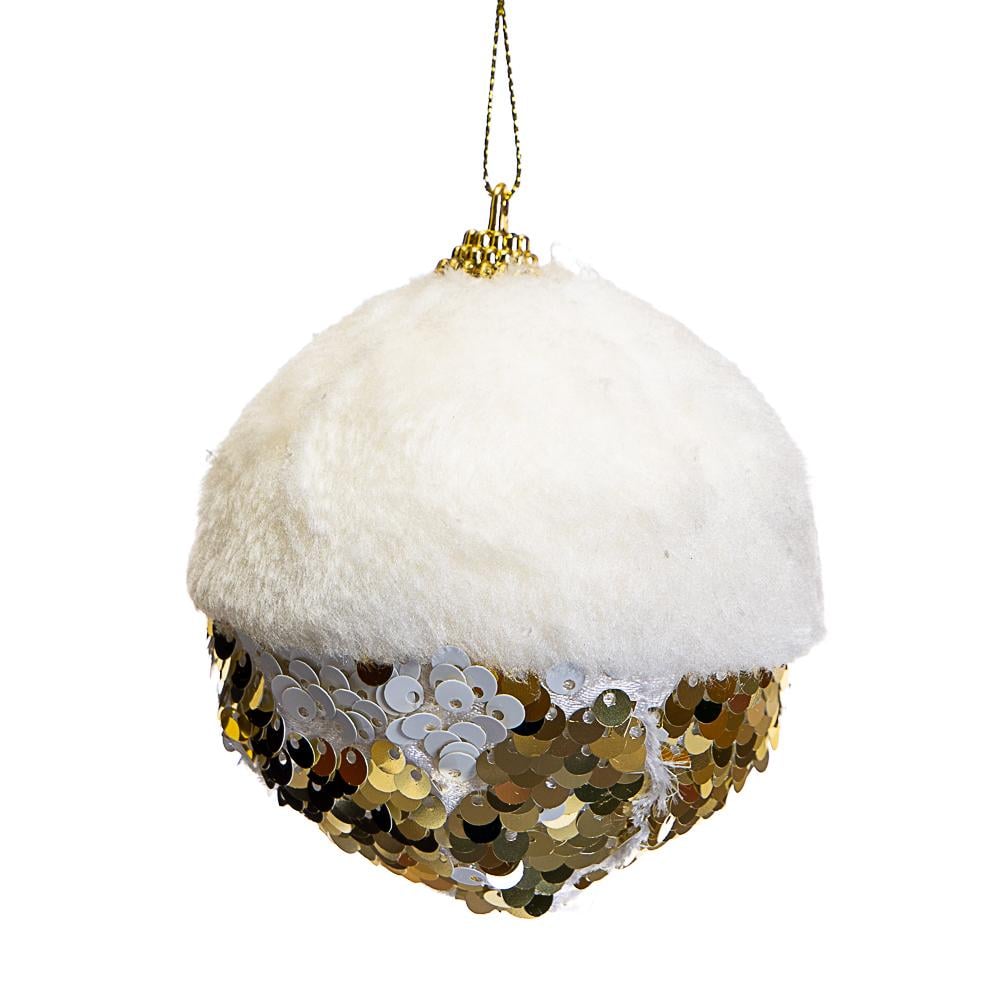 Елочная игрушка Гламурный шарик (034NZK)