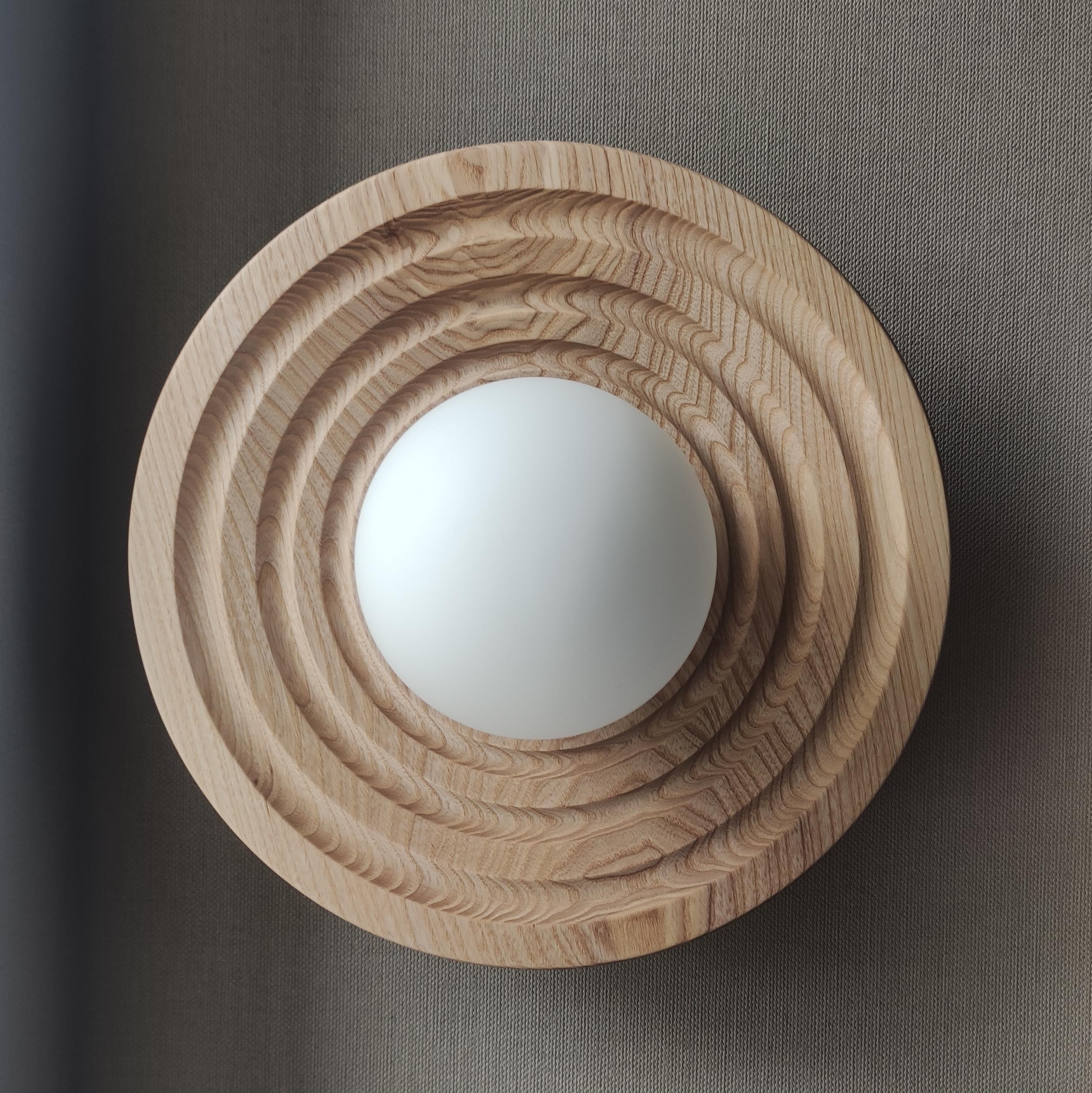 Бра із точеним із ясеня плафоном Gaff Design Orbit Borma (O2) - фото 5 Бра із точеним із ясеня плафоном Gaff Design Orbit Borma (O2) - фото 5