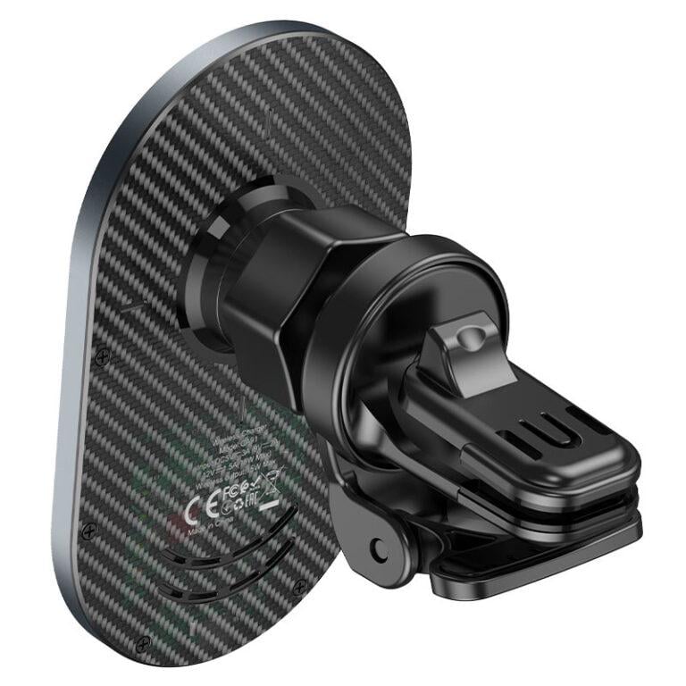 Автодержатель для телефона с БЗП Hoco CA91 Magic Magnetic Wireless Fast Charging Car Holder Gray - фото 3 Автодержатель для телефона с БЗП Hoco CA91 Magic Magnetic Wireless Fast Charging Car Holder Gray - фото 3