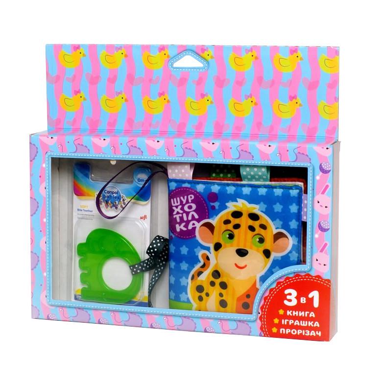 М'яка книжка-шуршалка "Леопард"  403778 з прорізувачем