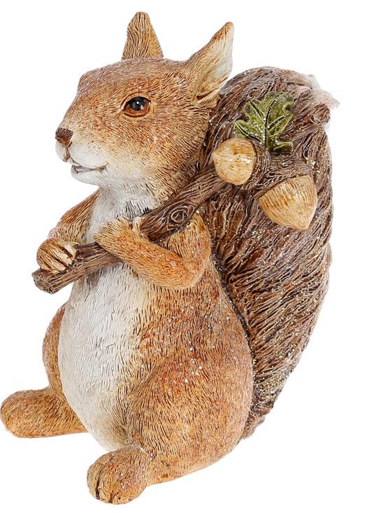Статуэтка BonaDi Белочка с орешками 15 см Светло-коричневый (19019/2)