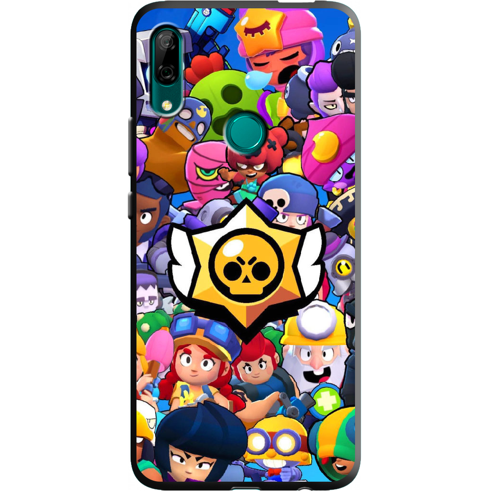 Чехол Boxface Huawei P Smart Z Brawl Stars Черный силикон (37381-up2389-38944)