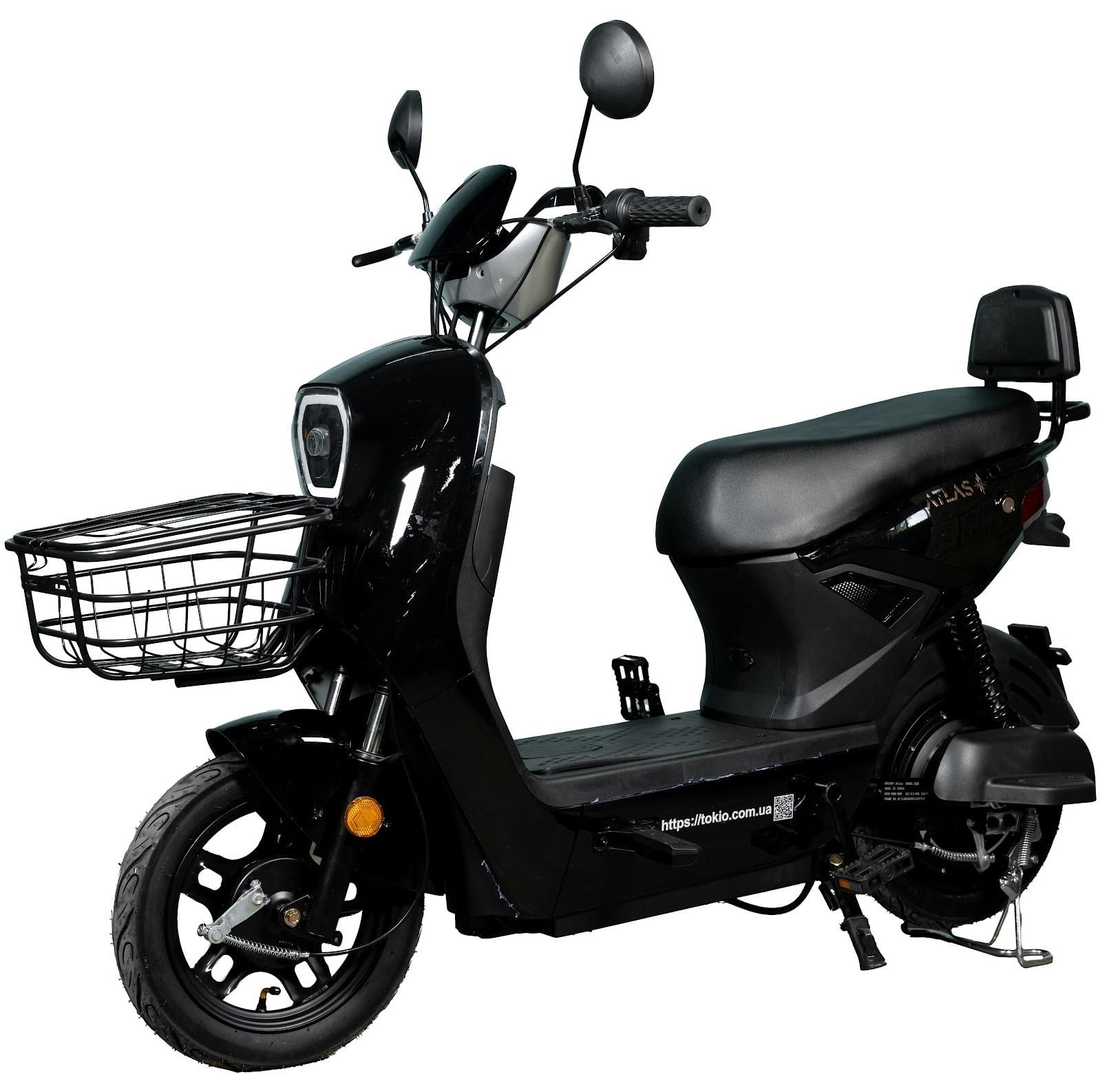 Електроскутер ATLAS Bird 500W Black (4038)