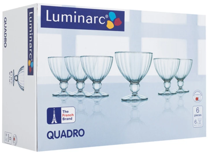 Набор креманок Luminarc Quadro 250 мл 6 пр. (N2322) - фото 3 Набор креманок Luminarc Quadro 250 мл 6 пр. (N2322) - фото 3