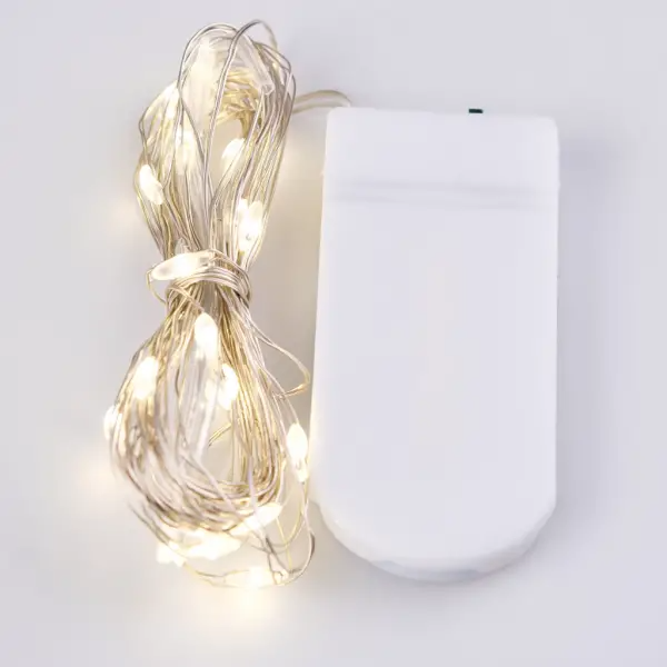 Гірлянда Роса нитка 30 LED 3 м на батарейках Білий