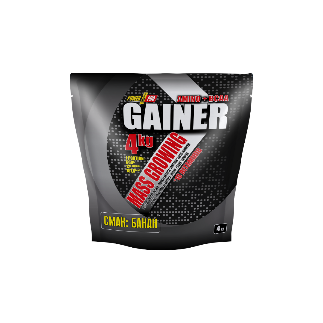 Гейнер с протеином вкус Банан 1 кг - фото 2 Гейнер с протеином вкус Банан 1 кг - фото 2