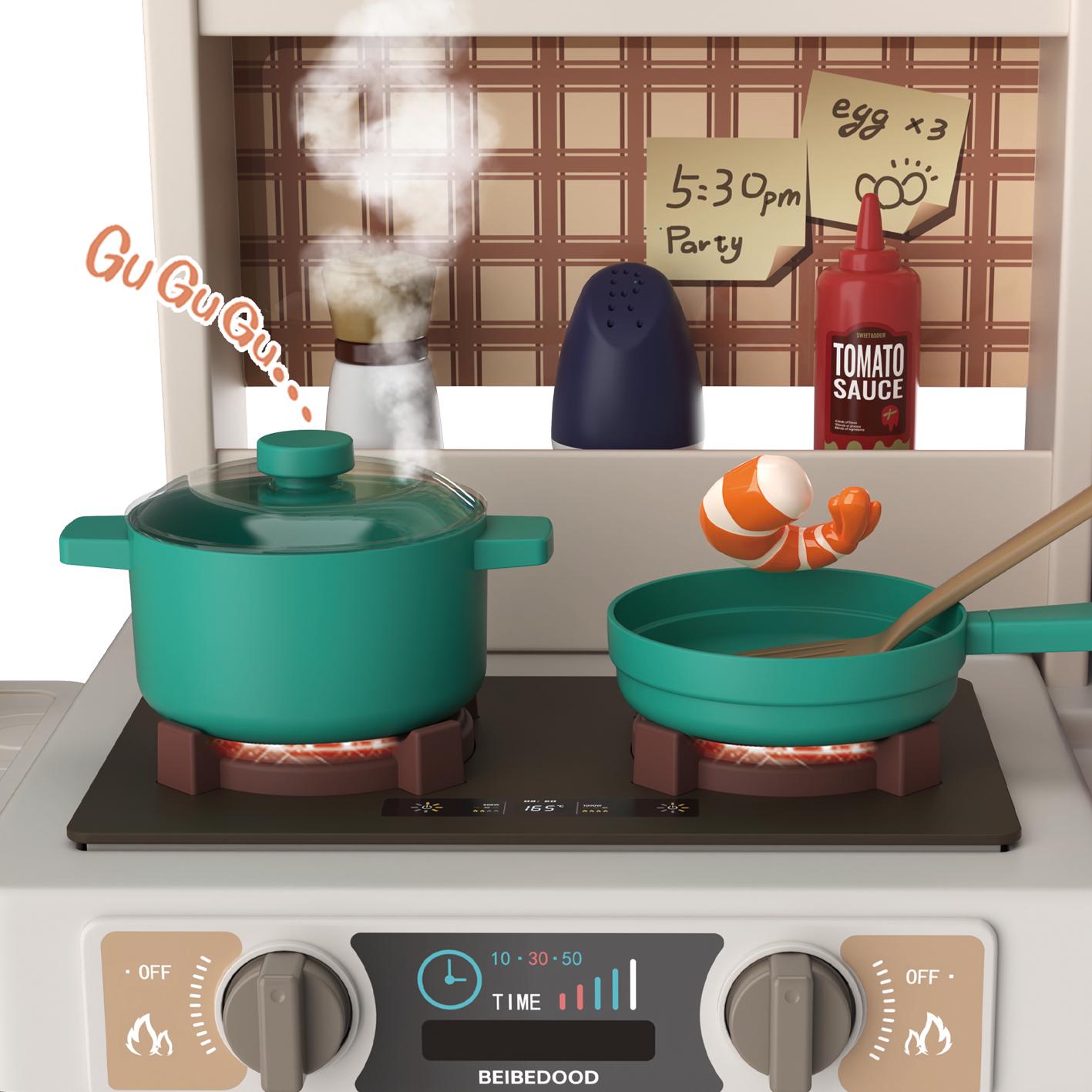 Кухня дитяча Lolly Kids LK177 88 см та ефекти та 55 аксесуари (9798) - фото 4 Кухня дитяча Lolly Kids LK177 88 см та ефекти та 55 аксесуари (9798) - фото 4